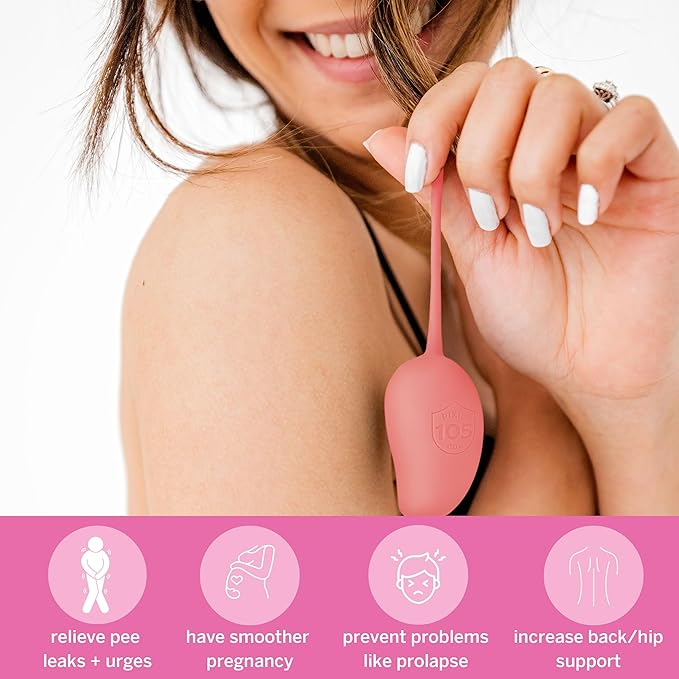 Pixie Inner Core Wellness & Strength Training for Feminine Care – Women’s Core Strength Set – Set of 6 – Includes Easy-to-Read Guide & Exercises for Beginners & Advanced (Blush)