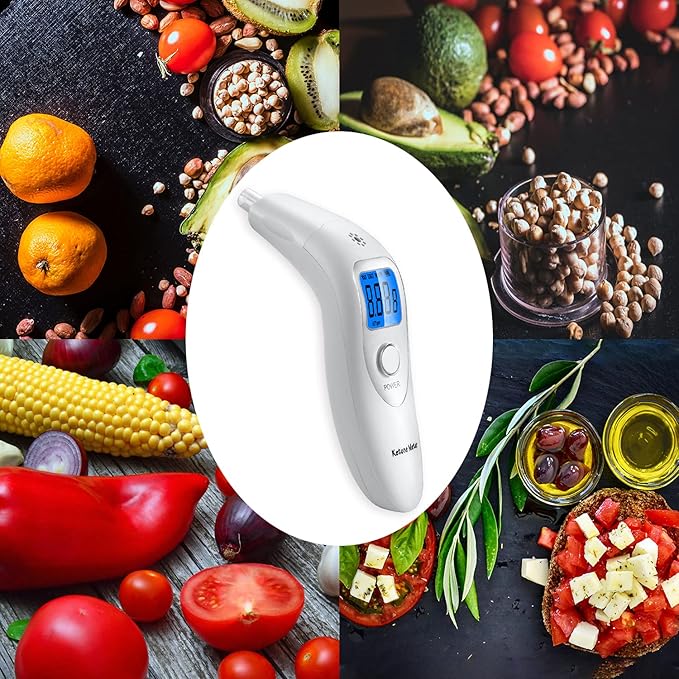 Breath Ketosis Meter - Professional Ketone Breath Analyzer Home Ketone Monitors Breath Meter Digital Ketosis Breath Tester with 10 Washable Mouthpieces - Achieve Your Ketosis Goals