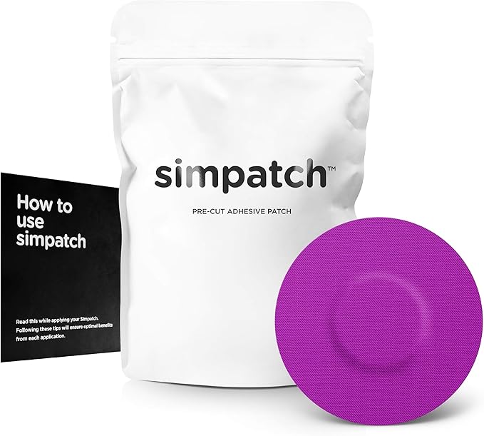 SIMPATCH Universal Adhesive Patch, No Hole (25-Pack) (Purple)