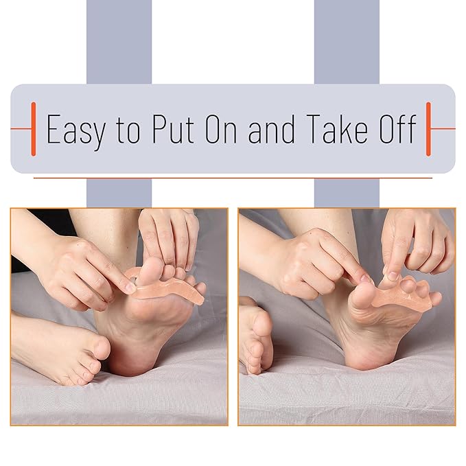 Dr. JK- ToePal Gel Toe Separator, 2 Pairs, Toe Spacers, Bunion Corrector
