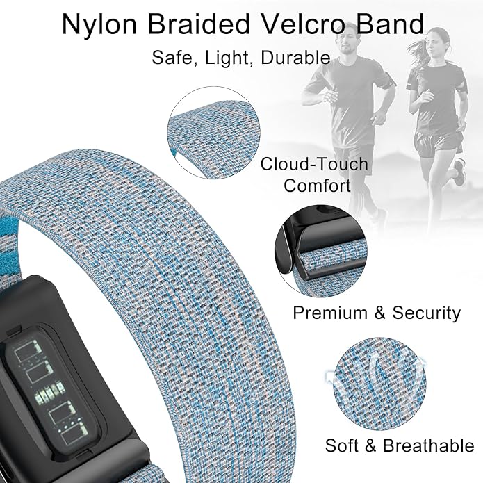 surundo Nylon Sport Band Compatible with Whoop Band 4.0 Strap Men Women with Bumper Case, Breathable Nylon Adjustable Waterproof Replacement Wristbands Straps for Whoop 4.0