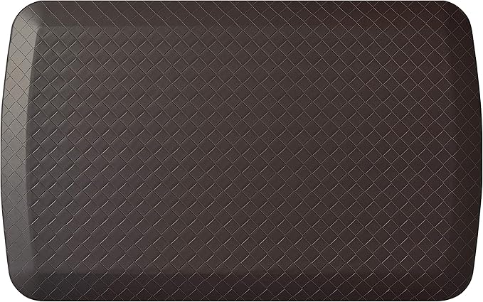 GelPro Basics Anti Fatigue Mats: Ergonomic Gel & Foam Floor Mat for Standing Comfort - Non Slip Cushioned Kitchen Floor Mat or Standup Desk Pad, 20 x 32 x 5/8", Basketweave Truffle