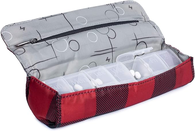 Lug Choo Choo Pill Organizer, Bouquet Blue