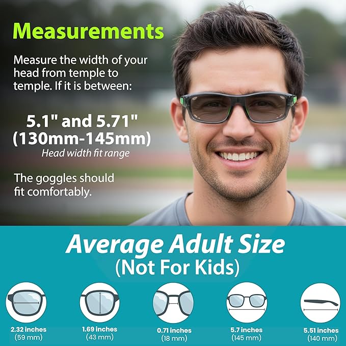 BLUE CUT Sports Protection Goggles, Photochromic Lenses Safety Glasses for Basketball, Pickleball Indoor Outdoor Sports