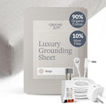 GroundLuxe Organic Fitted Grounding Sheet for Twin XL Size Bed