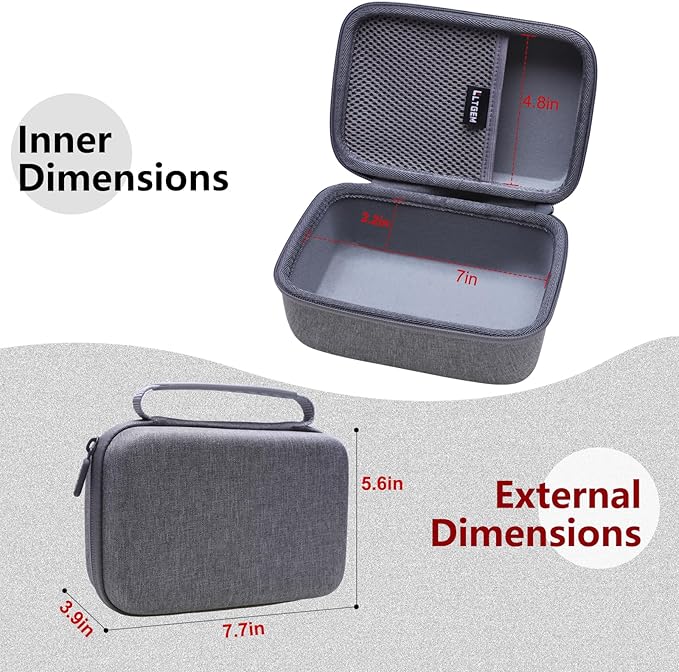 LTGEM Case Compatible with iHealth Track Smart Upper Arm Blood Pressure Monitor, Gray