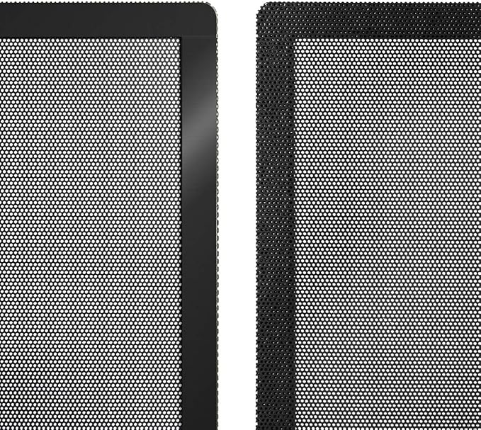 120mm 140mm PC Fan Dust Filter Magnetic Frame Computer Fan Grills Black Dust Mesh PC Cooler Filter Screen Dustproof Case Covers 5 Pack (140 * 140mm)