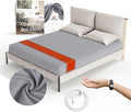 Fitted Grounding Sheets for Earthing, 5% Silver Fiber + 95% Certified Organic Cotton for Better Sleep and Pain Relief. Deep Pockets. Includes Grounding Wristband & Cords (Queen)