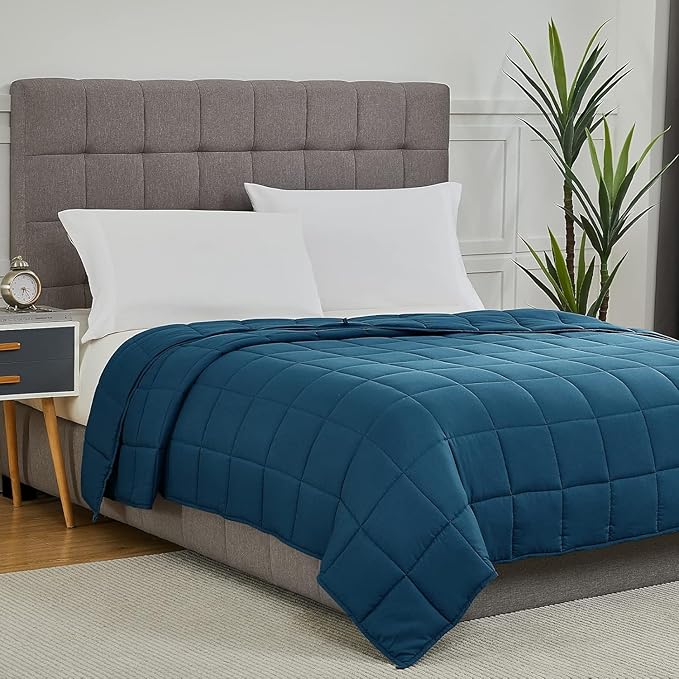 CYMULA Weighted Blanket for Adults (30lbs 88"x104" King Size) - Cooling Breathable Heavy Blankets for Summer Winter - Ultra Microfiber Soft Comfort Blanket with Glass Beads - Gifts for Men/Women