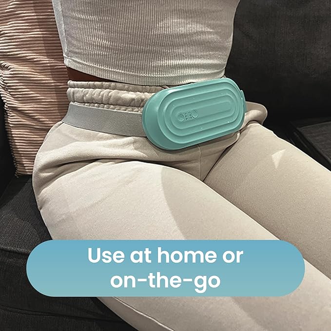TensCare OVA Therma Belt – Portable Cordless Menstrual Heating Pad Belt with Heat & Massage for Period Cramps and Lower Back Pain Relief, Wearable Rechargeable Heating Pad (3 Heat Modes, 3 Massage)