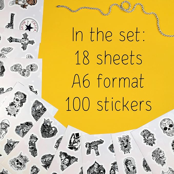 BulbaCraft 100Pcs Chicano Stickers Old, Chicano Phone Case Stickers, Mexican Decals for Water Bottles, Laptops Decals, Gifts for Women & Men