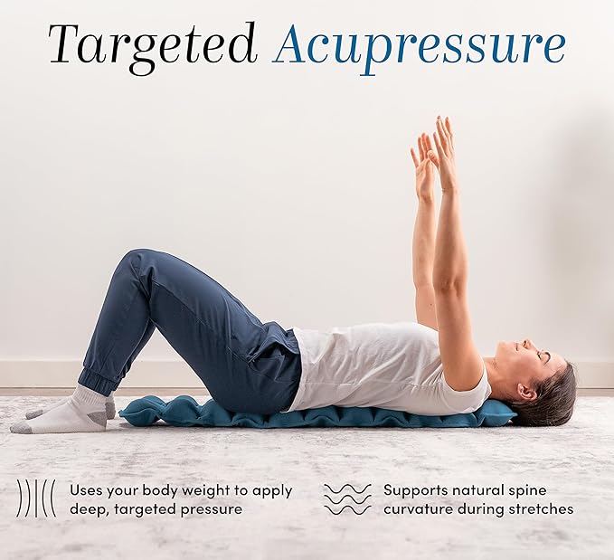 Halo Spine Stretcher for Back Pain Relief, Full Back Decompression, Upper and Lower Back Stretcher, Spine Alignment, and Deep Tissue Acupressure Therapy with 24 Massage Balls