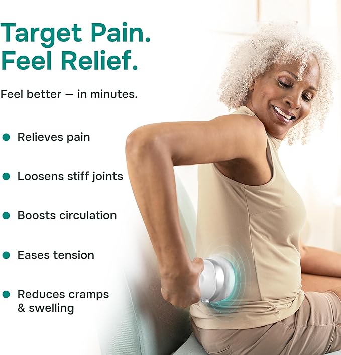 Vibro Sculpt Relief Bundle – Handheld Massager for Muscle & Joint Comfort with Relief Gel & Capsules, At-Home Massage Device for Full-Body Relaxation & Daily Wellness Support