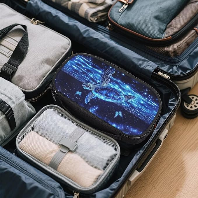 Turtle Butterfly Insulin Cooler Travel Case Large Capacity Diabetic Medication Travel Cooling Bag for Insulin Pens and Other Diabetic Supplies Easy to Use & Carry