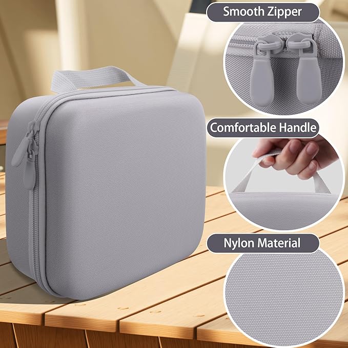 co2CREA Hard Case for OMRON Silver Upper Arm Blood Pressure Monitor BP5255, Mesh Pocket for Other Small Accessories (CASE ONLY)