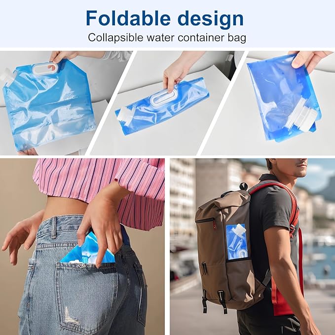 4 PCS Ice Bath Bags, Reusable Bathtub Freezer Water Bag, 5L+10L Cold Plunge Tub Accessories, Ice Baths at Home, Muscle Recovery for Athletes, Portable Ice Barrel Cold Therapy