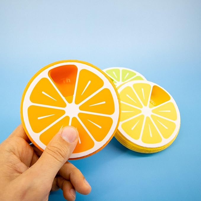 Pill Organizer 7 Day Large Citrus Box – Weekly Pill Organizer for Vitamins & Medicine, Cool Travel Pill Case, Portable 7-Day Pill Box (Yellow)