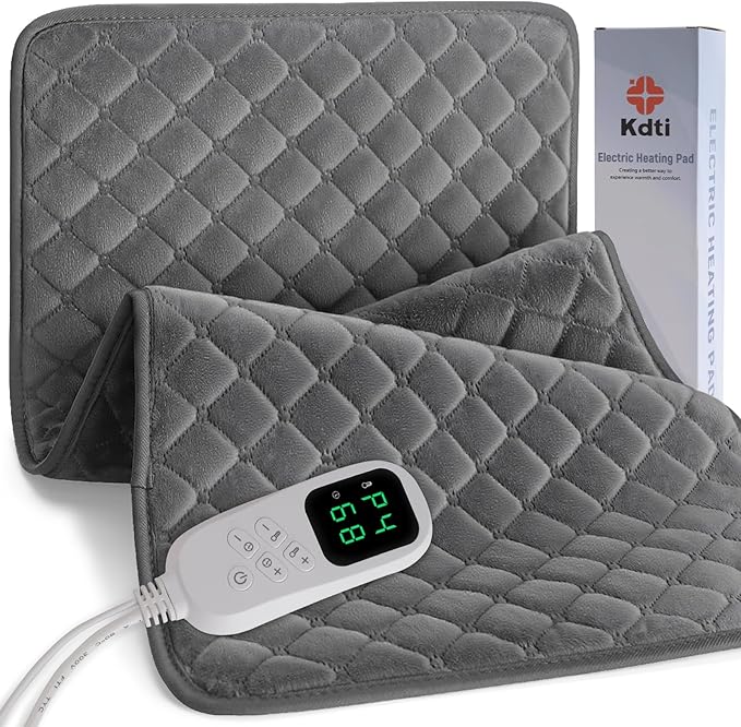Heating Pad for Back Pain - 32"x17" XXXL Electric Heating Pad for Neck Shoulder Legs Knee Feet & Period Cramps, Auto Shut Off, 6 Heat Settings, Machine Washable, Moist Heat Options, Gift for Women Men