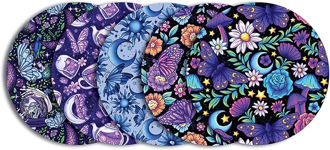 Glucomart Adhesive Patches for Freestyle Libre 3, Lingo, Instinct, Dexcom G7 & Stelo (5 Count) – Strong CGM Patches, Waterproof & Sweatproof, 15-Day+ Hypoallergenic Overpatch (Midnight Bloom)