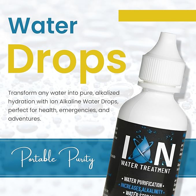 Ion Alkaline Water Drops PH Booster & Water Treatment Drops