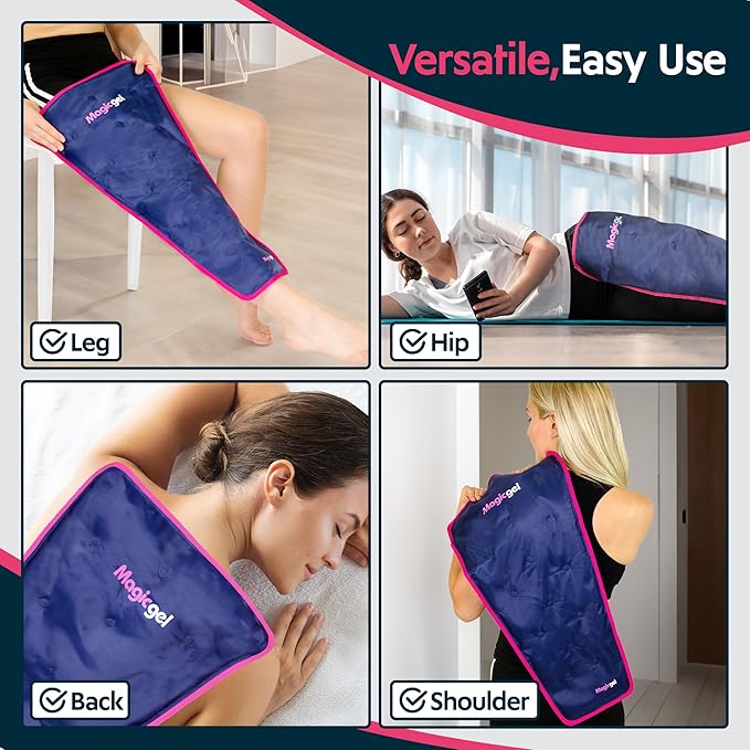 Magic Gel Leg Ice Pack - Professional Cold Therapy - Wrap Around Shin Ice Packs - Full Leg Ice Pack Wrap Around Entire Leg - Cool Down Your Legs Shins Hamstrings - Ice Packs Sleeve