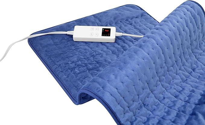 Heating Pad for Back, Knee, Legs, Travel Heating Pad for Back Pain Relief & Period Cramps, Full Body Electric Heating Pads Fast Pain Relief