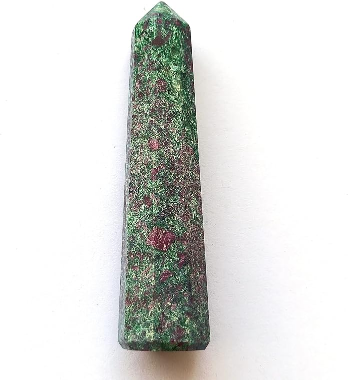 WholesaleGemShop 3 Inch Gemstones Obelisk Tower Jumbo Facet Aura Rock Crystal Natural Polished Earth Wand Spirit