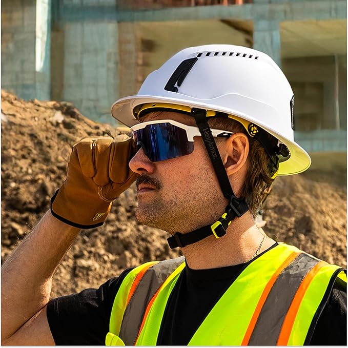 HexArmor Shockwave Safety Work Glasses | ANSI Z87+, 100% UV Protection, Anti-Fog or Scratch Resistant, Polarized