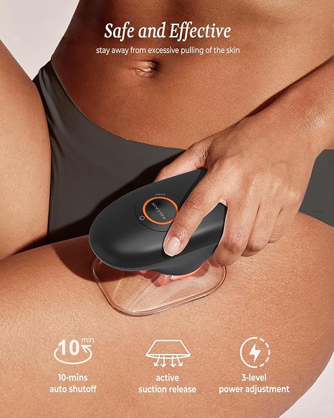 3-in-1 Body Sculpting Machine for Skin Appearance, Electric Body Massager for Legs Belly Stomach Arms, Home Use Body Sculptor Device with 3 Cups for Skin Firming