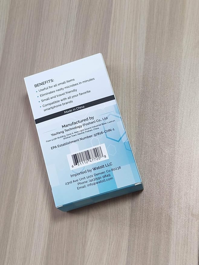 UV Light Sanitizer - Cell Phone Sanitizer Cleaner Box for Smartphone iPhone