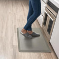 Anti Fatigue Kitchen Mats for Floor | Padded Kitchen Rugs | Non Slip, Cushioned Standing Desk Mat | Waterproof Floor Mat for Home and Office | 17.3" x 28" X 0.47", Grey, 1-Pack | More Décor