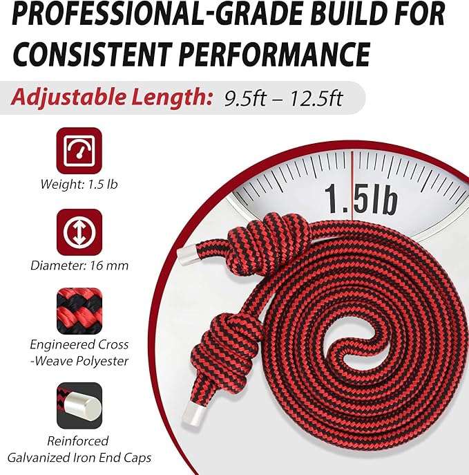1.5lb Weighted Flow Rope for Men & Women – Heavy Rope Training Tool for Mobility, Coordination & Low-Impact Cardio