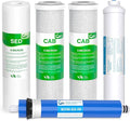 1-5 Stage 50 GPD RO Water Filter Set Replacement Fit for APEC Reverse Osmosis System (1/4" Output)