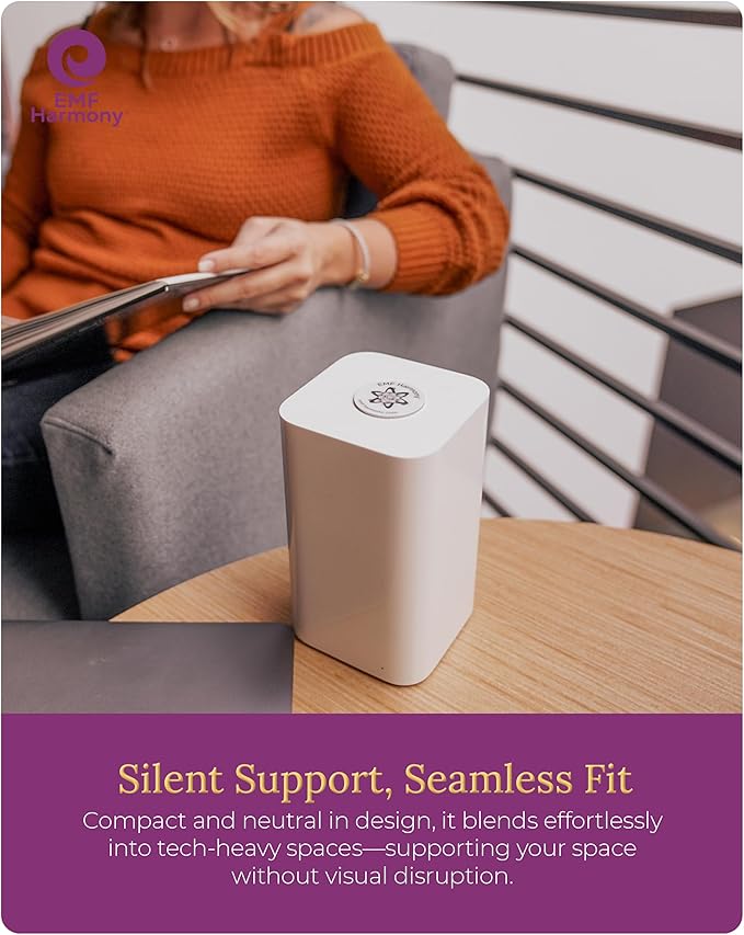 EMF Harmony Harmonizer Ultra Wi-Fi Shield – Stainless Steel Energy Balancing Accessory for Wireless Spaces – Protection Sticker for Routers & Devices, No Setup Needed (1 Pack)
