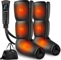 YINGGG Leg Compression Massager with Heat, Foot & Calf Massager Boots for Circulation and Pain Relief, Professional Sequential Compression Boots with 6 Modes, 6 Intensities, 3 Heat-M