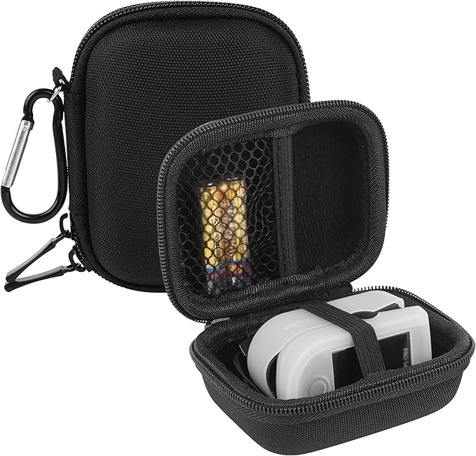 Fingertip Pulse Oximeter Carrying Case Compatible with Zacurate Pro Series/Innovo iP900AP Oximeter Fits Most Fingertip Pulse Oximeters, Hard Shell Protective Bag