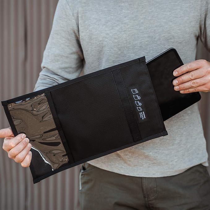 OFFGRID by EDEC - Non-Window Tablet Faraday Bag - Signal Blocking, Anti-Tracking, Anti-Spying, EMP Protection for Tablets, Cell Phones, Key Fobs and Credit Cards
