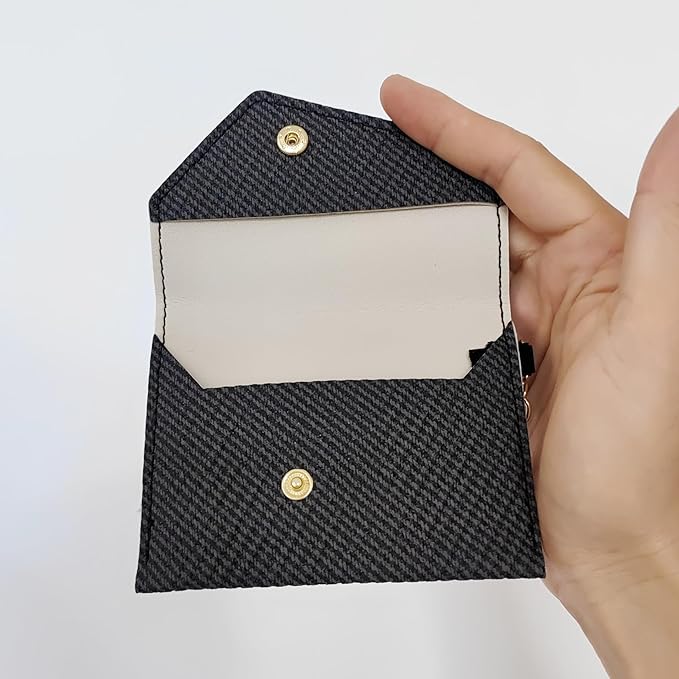 Birth Control Pill Case Wallet PU Leather Medicine Holder Keychain (Dark Gery)