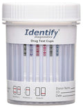 Identify Diagnostics Drug Test Cups | 15 Pack | 6 Panel CLIA Waived Instant Urine Marijuana Drug Test Kit for AMP,BZO,COC,MOP|OPI,OXY,THC