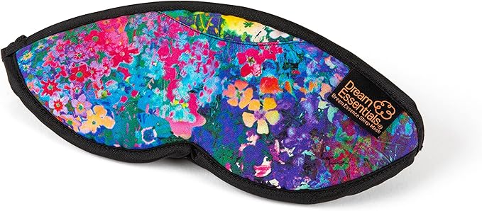 Dream Essentials Dream Essence Aromatherapy Sleep Mask, Handmade in The USA, Comes with Removable Organic French Lavender Sachet (Springtime)