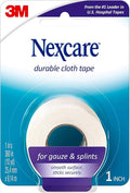 Nexcare Durapore Durable Cloth Tape, 1 Inch x 10 Yards, 1 Roll, Strong Adhesive First Aid Medical Tape, Breathable, Latex-Free, Hypoallergenic