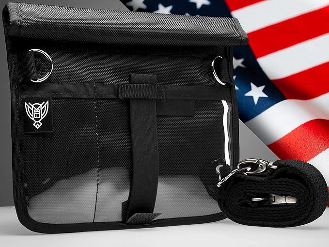 Xtreme Sight Line ~ Faraday Bag for Phones and Other Small Electronics (11" x 9") ~ Data Security for Executive Travel ~ Shoulder Strap Included ~ Tracking/Hacking Defense