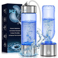 Hydrogen Water Bottle Generator, Portable Rechargeable Hydrogen Water, Hydrogen Water Ionizer Machine, with SPE/PEM Technology, for Home Office Travel Fitness Drinking