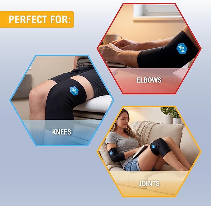 MED PRIDE Gel Compression Sleeve for Elbow, Knee, Arm, Reusable Hot & Cold Therapy for Pain Relief, Swelling, Injuries, Flexible Fit