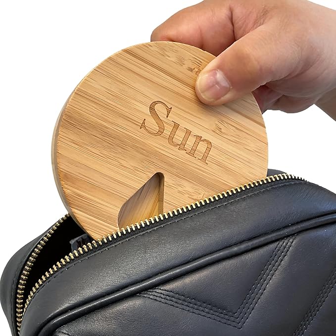 e-Pill Bamboo Weekly Pill Organizer, 7 Day Pill Box for Tablets, Vitamins or Supplements (Weekly)