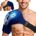 Shoulder Ice Pack Wrap for Rotator Cuff and Arm,Reusable Compression Cold Brace for Pain Relief & Muscle Relaxation,Tendonitis,Swelling,Discomfort After Surgery,Hot &Cold Therapy Ice Pack for Shoulder (XLarge-Navy blue)