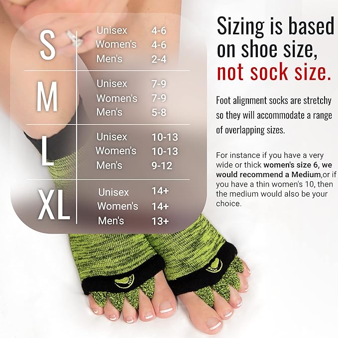 My Happy Feet Foot Alignment Socks with Toe Separators – Holiday Socks for Women & Men - Cozy Christmas Gift Idea