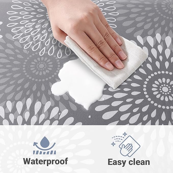 LuxStep Kitchen Mat Waterproof Kitchen Rugs for Floor Cushioned Anti-Fatigue Mat Non-Slip Standing Desk Mat Comfort Floor Mats for House Sink Office 17.3" x 28"-4/5 Inch Grey