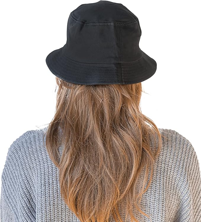 Halsa EMF Protection Hat Bucket Hat. Anti Radiation Fabric. Large. Black