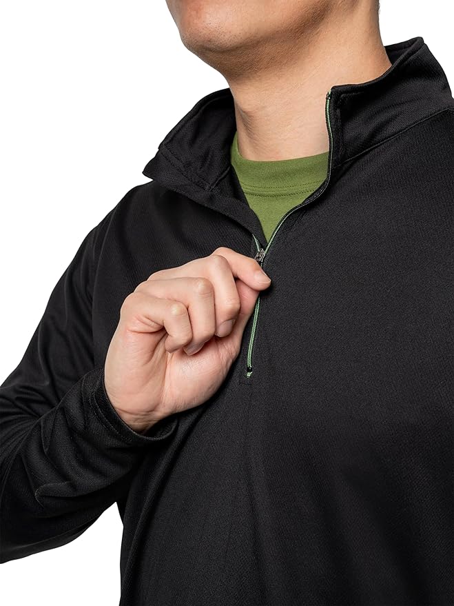 Insect Shield Men's Quarter Zip, with Built-in Insect Repellent